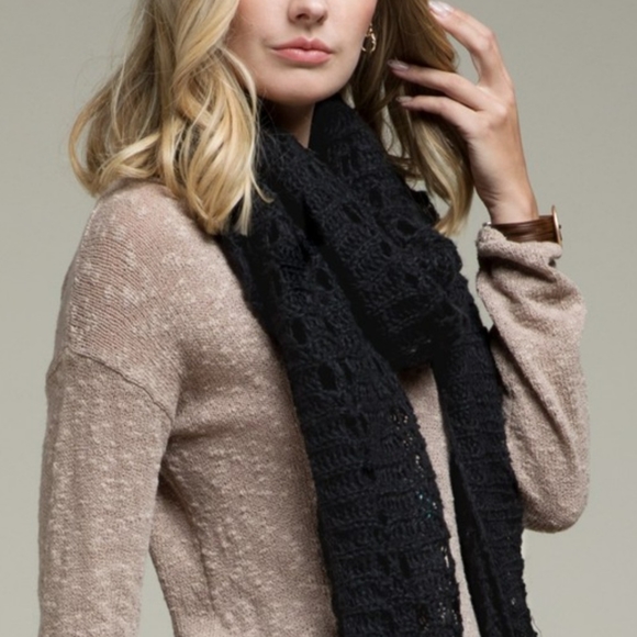 OPEN KNIT OBLONG SCARF - Picture 4 of 7